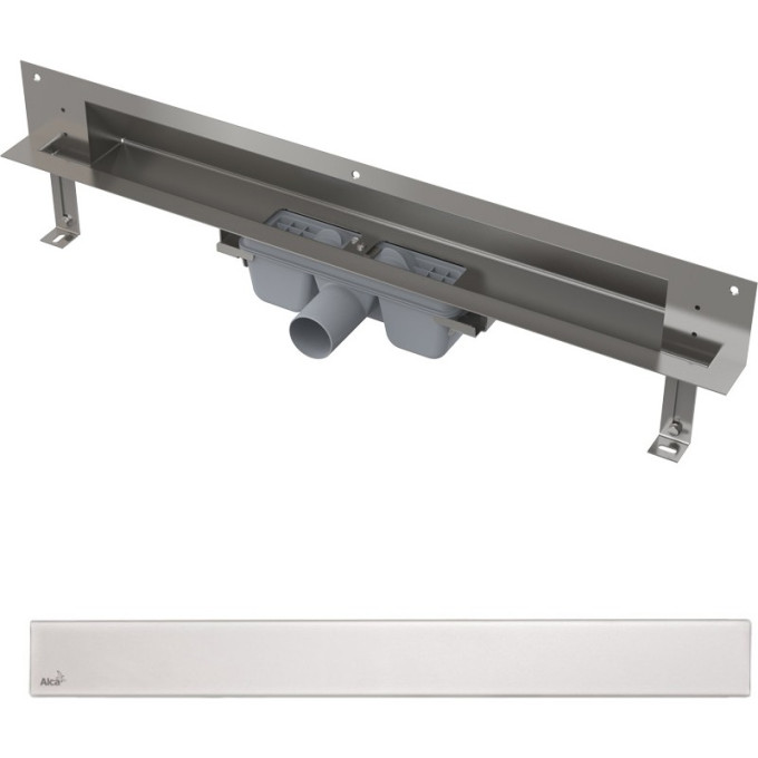 Дренажная система ALCAPLAST APZ5-SHADE-650 SPA для монтажа в стену, нержавеющая сталь, матовая