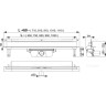 Дренажная система ALCAPLAST APZ5-TWIN-750 SPA для монтажа в стену под плитку