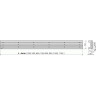 Решетка ALCAPLAST GAP-300M для водоотводящего желобов (APZ6, APZ16)